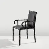 Maarten Baas, "Clay Chair Zomergasten", designed 2007, produced 2019, Industrial pigmented clay-covered steel, leather upholstery