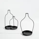 Oki Sato, "770mm-vase" and "1370mm-vase," from "Thin Black Lines" series