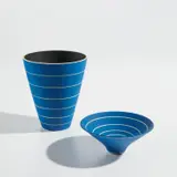 Roseline Delisle, "Série Isocèle" vase and bowl, 1997, Glazed porcelain