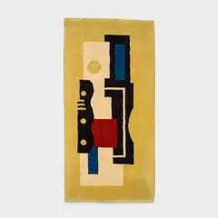 "Jaune No. 9" carpet by Fernand Léger, designed circa 1927, produced 1960s, Wool, sold Dec 2023
