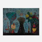 Arnold Blanch, Untitled (Figures in a Garden), oil on canvas