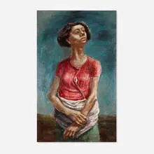 Arnold Blanch, Untitled (Portrait of a Woman), 1961, oil on canvas