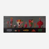 Arnold Blanch, Long Still Life, oil on wood panel
