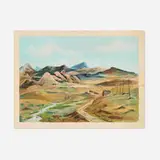Arnold Blanch, Untitled (Mountain Landscape), oil on board
