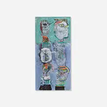 Arnold Blanch, Untitled (Figures and Faces), oil on board