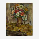Arnold Blanch, Untitled (Still Life with Flowers), oil on canvas