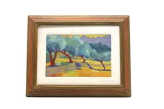 Sue Campion, Untitled, Mallorca oil on canvas 20.5 x 30.5cm