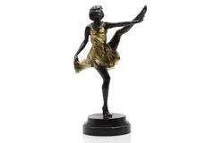 Bruno Zach, Untitled, a bronze and gilt-bronze sculpture dancer