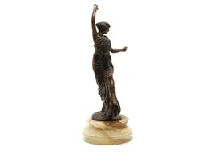 Gustave Dussart, Untitled, a patinated bronze of dancer