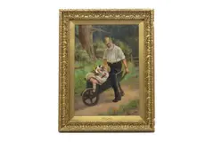 David Wood Haddon, Untitled, oil on board