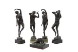 Frederick Brook Hitch, Untitled, tallest 27.5cm high together with a smaller bronze