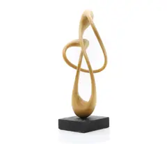 John Spielman, Untitled, a carved wood ‘Loop’ sculpture