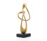 John Spielman, Untitled, a carved wood ‘Loop’ sculpture