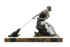 René Rochard, Untitled, a cold painted bronze sculpture