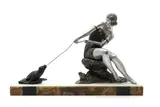 René Rochard, Untitled, a cold painted bronze sculpture