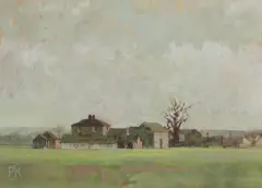 Peter Kelly, Untitled, oil on card 25 x 34cm