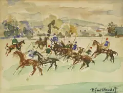 Pierre Gaillardot, Untitled, watercolour 19.5 x 25cm .
