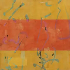Wei Jia, Untitled, and paper collage on canvas 132 x 132cm