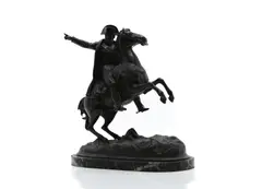 Jacques-Louis David, Untitled, on a green marble plinth