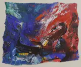 Hock Aun Teh, Untitled, acrylic on paper 76 x 92cm