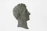John Steell, Untitled, a bronze plaque of a man's head in profile