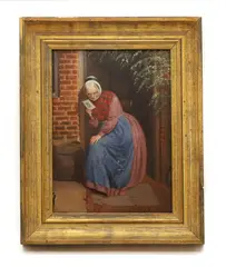 Charles Ashmore, Untitled, oil on board 20.2 x 15.2cm