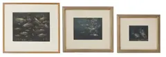 Carl Ellis, Untitled, pastel 27.5 x 34.5cm and smaller (3) Provenance: With the Wildlife Art Gallery.