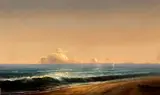 Norton Bush, Calm day on the shore with clouds in the distance