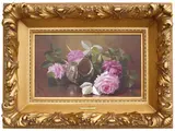 Edward Chalmers Leavitt, Roses and shell, 1899, oil on canvas