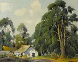 George Demont Otis, The old adobe, Bolinas, California