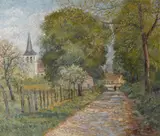 Harry Lachman, Villemarachal, France, oil on canvas