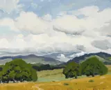 Arthur Hill Gilbert, Clouds over Toro, oil on canvas