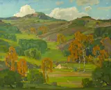 William Wendt, Autumn sycamores