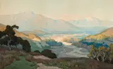 Marion Wachtel, View of Palm Springs from Hidden Canyon