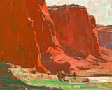 Edgar Alwin Payne, Riders passing through, Canyon de Chelly, Arizona