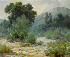 Big Tujunga by Jack Wilkinson Smith, oil on board, offered Nov 2011