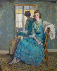 Reflection by Alson S. Clark, 1922, oil on canvas, sold Nov 2011