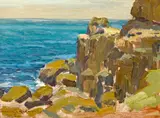 Granville Redmond, Rocky Cliffs, Catalina Island