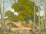William Wendt, Oaks and Sycamores