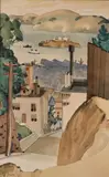 George Post, Alcatraz from Poet's Point, 1935, watercolor on paper