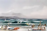 Robert E. Wood, Dana Point, watercolor on paper