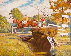Howard Everett Smith, The water jump, oil on canvas