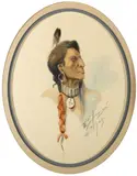 Edgar Samuel Paxson, Sioux, 1905; Poker Jim, Flathead, 1910 (two), first signed and dated 'ES Paxon 1905' (lower right) and titled 'Sioux' (on the reverse); second signed 'ES Paxon / 1910' (lower right)