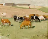 Leon Gaspard, Cattle herd in a field