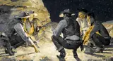 Donald Teague, Drawing up a plan, 1946, gouache on paper