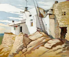 William S. Rice, The Governor's House, Walpai, Arizona, oil on canvas