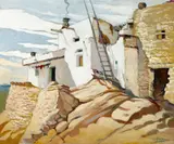 William S. Rice, The Governor's House, Walpai, Arizona, oil on canvas