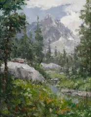 Eric Michaels, Kings canyon, oil on board