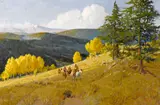 Joe Ferrara, When the Aspens were gold, 1990, oil on canvas