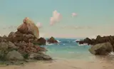 Charles Dorman Robinson, Beach scene, Monterey Peninsula
